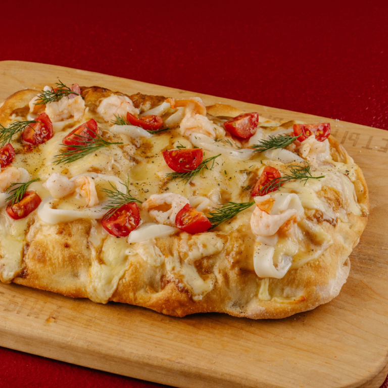 Пицца с морепродуктами