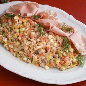 Оливье с мортаделлой НГ