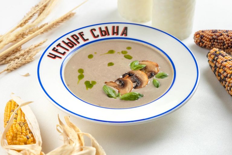 Крем суп грибной