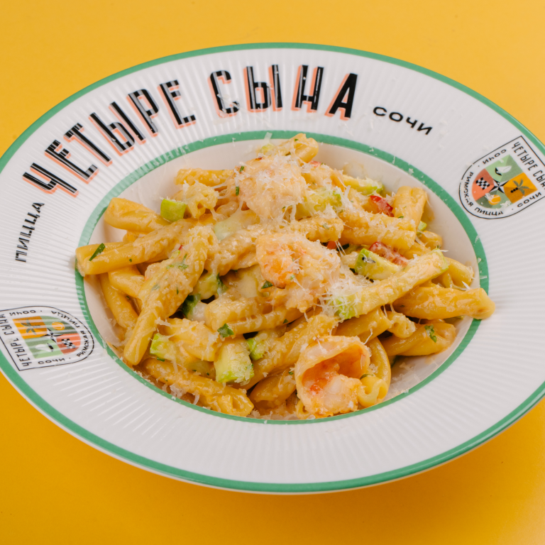 Казарече с цукини и креветкой