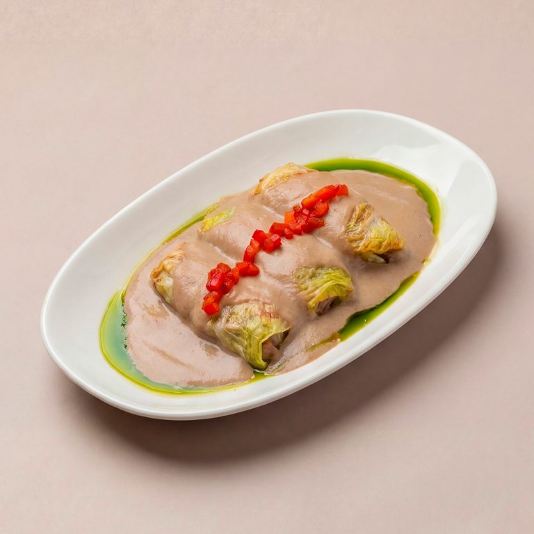 Овощные капунеты с ореховым соусом