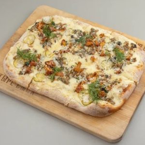 Пицца с лисичками